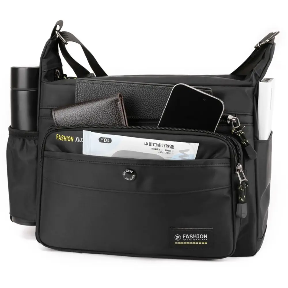 Нейлоновая сумка-мессенджер многослойный карман на молнии для хранения дорожная