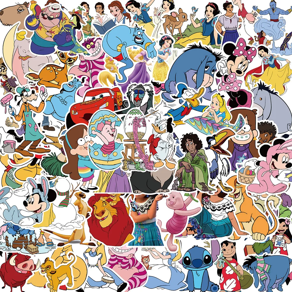 10/30/50/100 шт. Disney милый микс мультфильм аниме наклейки детские игрушки ноутбук