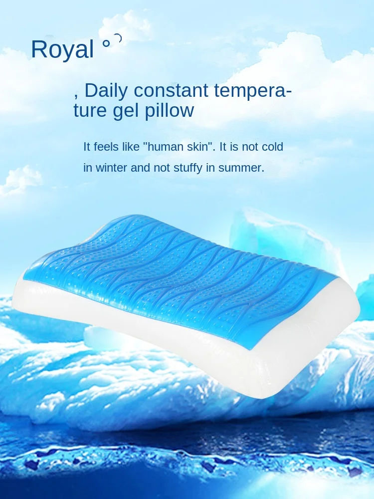 

Adult Student Satin Pillowcase Summer Cool Pillow Memory Pillow for Extension Single Gel Pillow Travel Pillow Comfortable