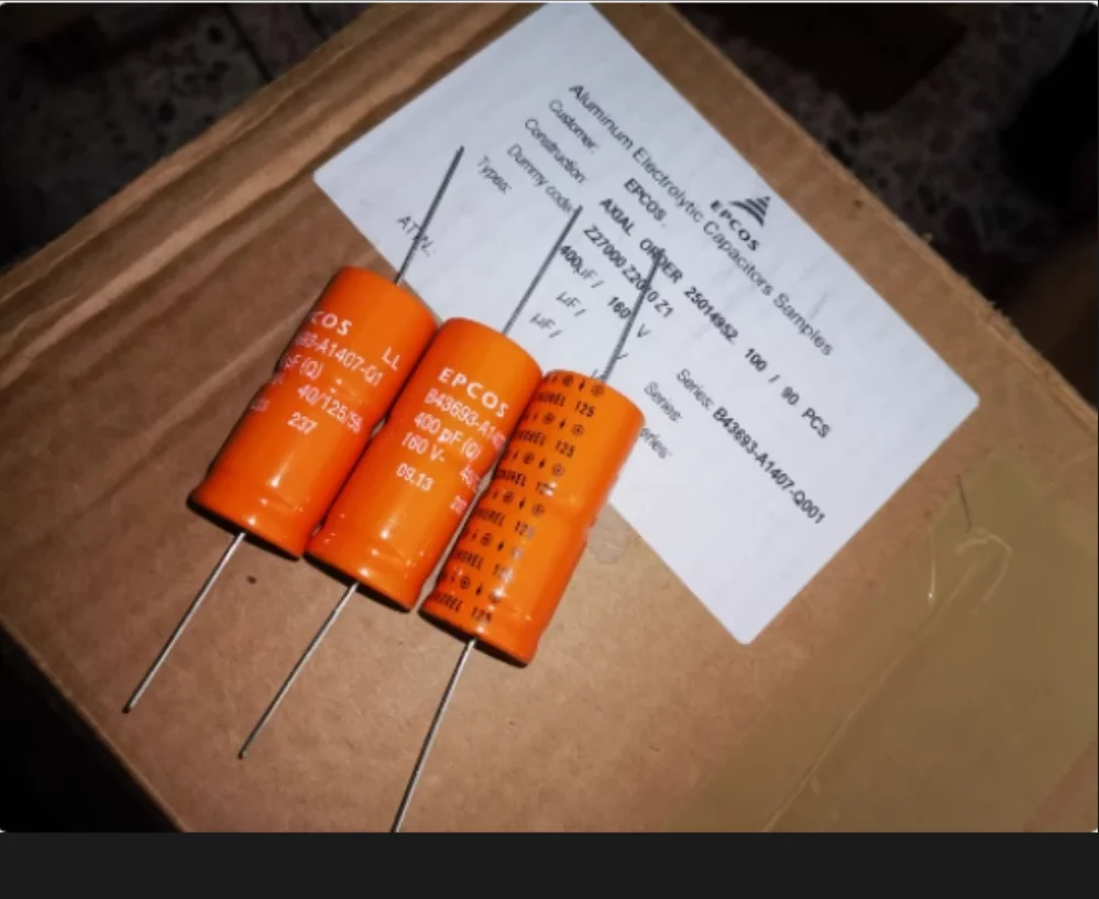 Цена 2 шт. B43693-A1407-Q1 160V400UF EPCOS 30% осевой электролитический конденсатор 20*45 высокое