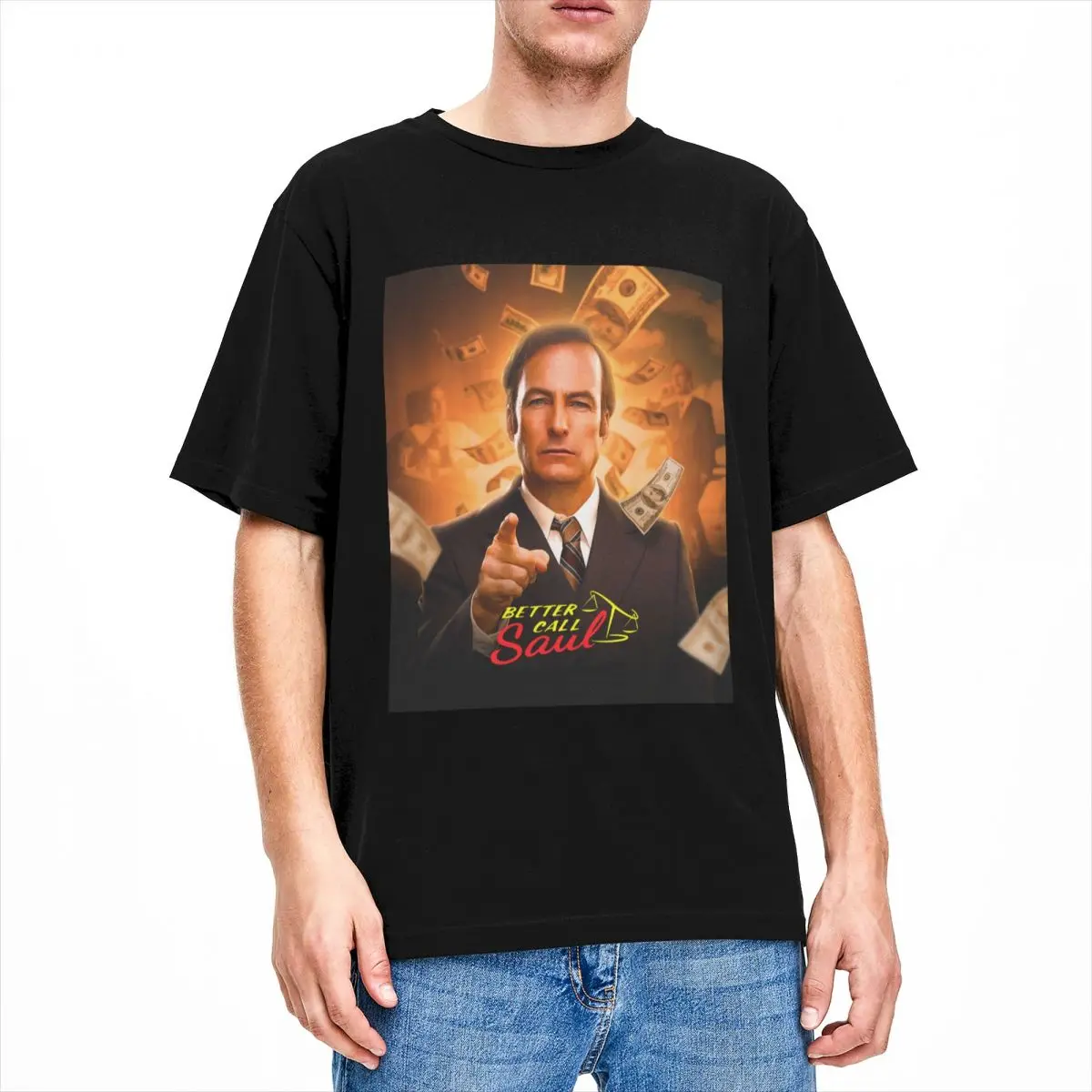 

Cool Lawyer Saul Goodman Better Call Saul T-Shirt Men Women's Round Collar Pure Cotton Short Sleeve Tees Graphic Tops