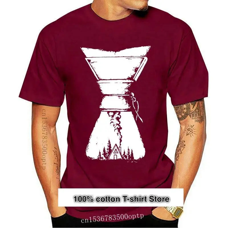 

Camiseta de algodón con estampado para hombre y mujer, camisa de manga corta con cuello redondo, color café, novedad