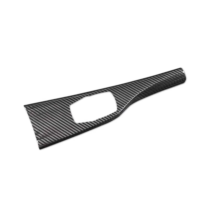 

RHD Real Carbon Fiber Interior Center Console Panel Multimedia Button Cover Trim Fit For BM-W F30 F34 Series 3 2013-2018