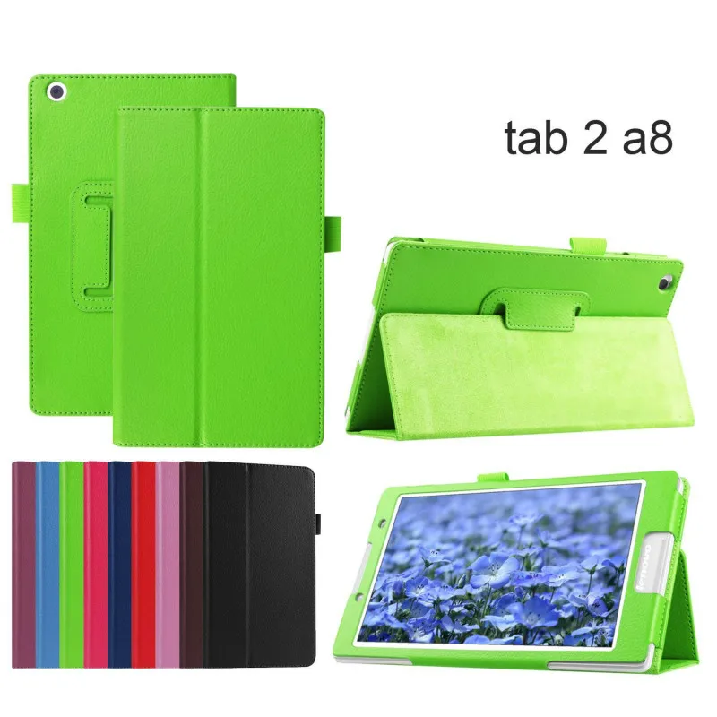 

For Lenovo Tab2 A8 PU Leather Stand Protective Case Cover for Lenovo Tab 2 A8-50 A8-50F A8-50LC 8'' Tab 3 8 TB3-850M/850F Tablet