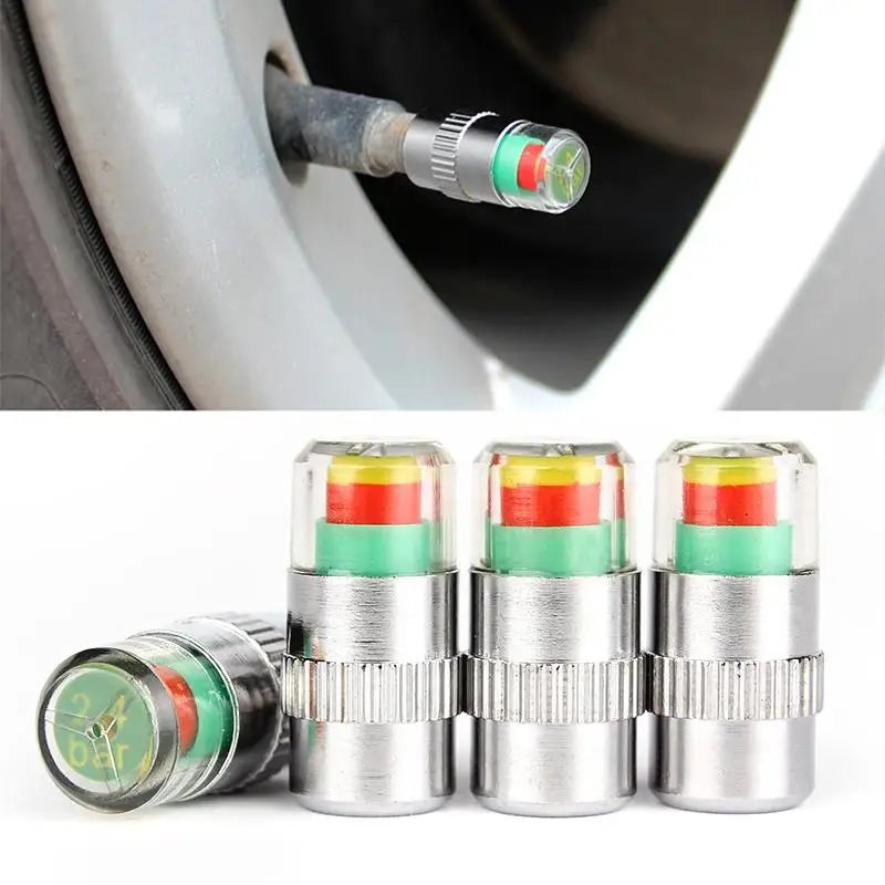 

Car Tire Pressure Monitor Valve Stem Cap Auto Sensor Indicator Diagnostic Tool 2.0-2.3bar For Automobiles Motorcycles Bicycles