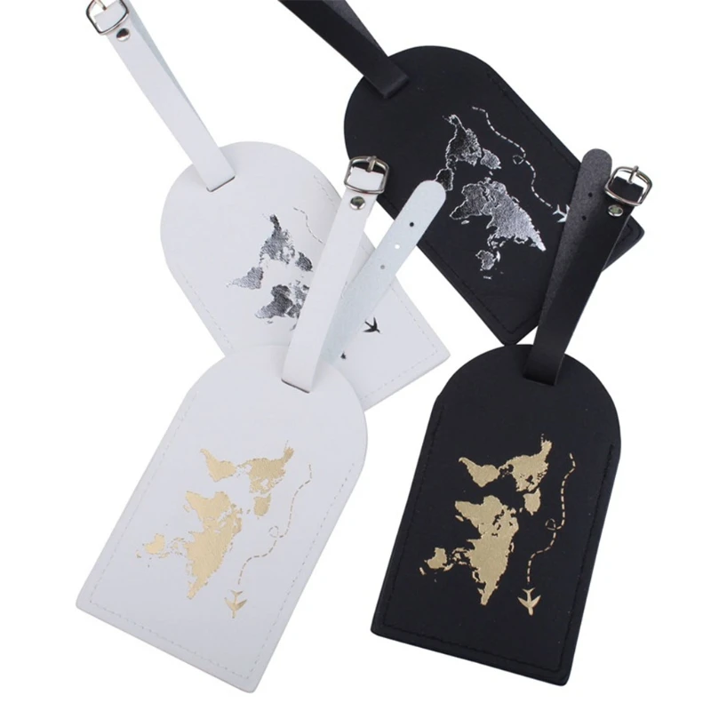 

1Set PU Leather Luggage Tag Passport Case Wallet for Couples Honeymoon Wedding