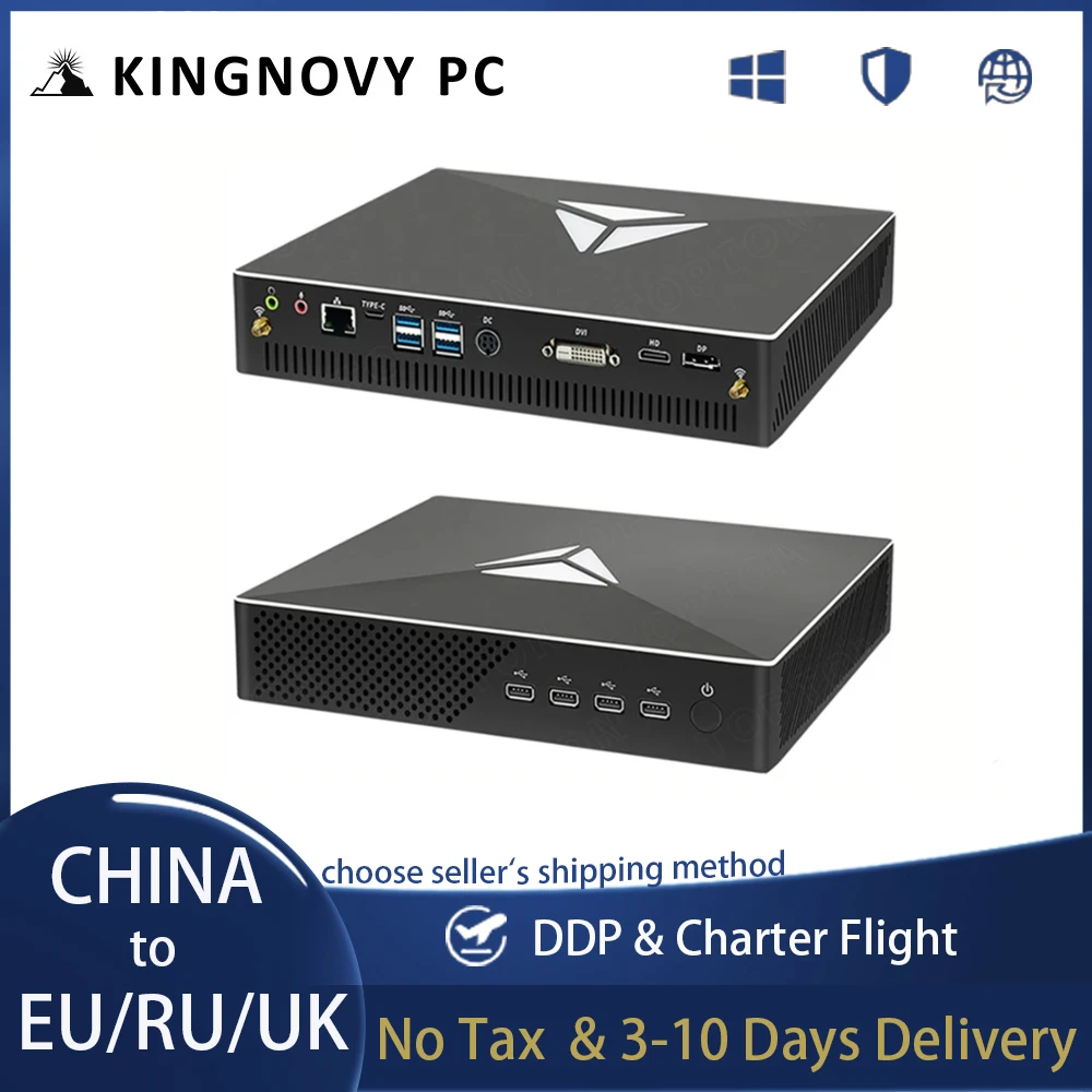 

Kingnovy Intel Core i9 i7 Nvidia RTX 2060 6G игровой мини-ПК 2 * DDR4 M.2 NVMe Windows 10 Pro настольный компьютер