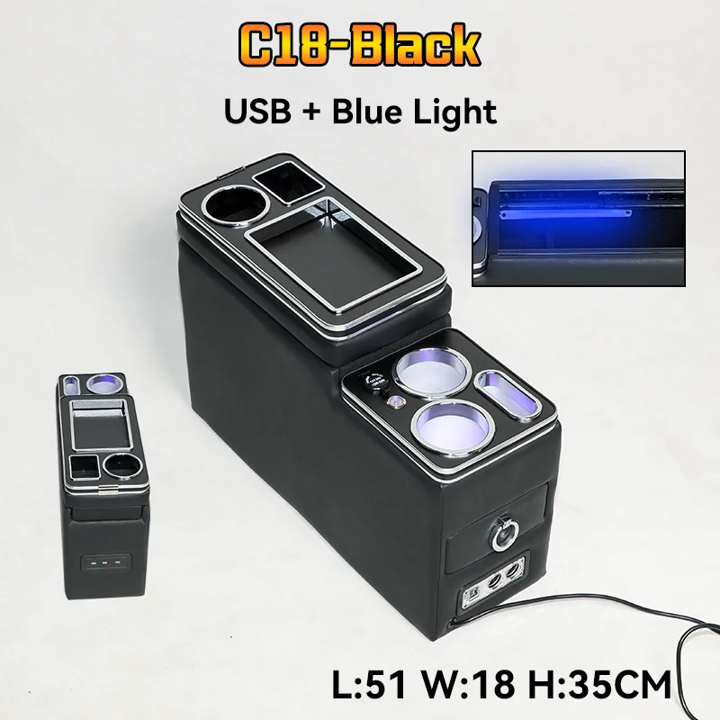 

Для Ford Tourneo Custom Row передние перила комплект общий бизнес подлокотник центральный магазин бизнес-автомобиль мобильная зарядка USB