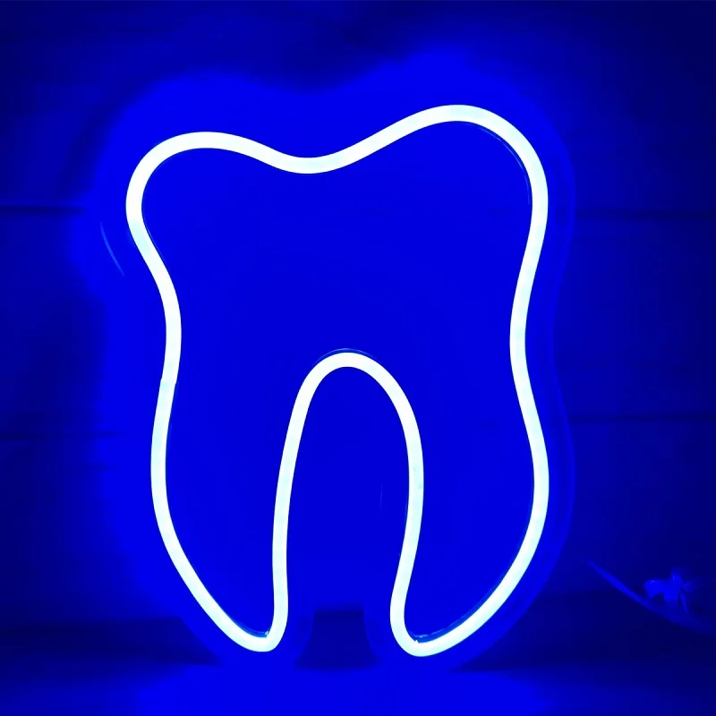 Светодиодная неоновая вывеска с зубцами на заказ