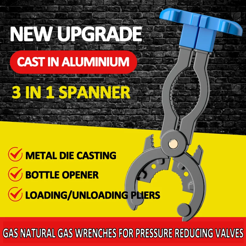 

Gas valve wrench Tank Pressure Reducing Wrench Liquefied Gas Professional Bottle opener Hand Tools Manual Tools