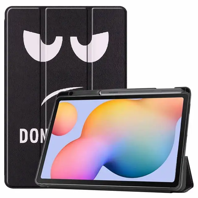 

2022 New Soft Silicone Smart Case For Samsung Galaxy Tab S6 Lite 10.4 SM-P610 P615 Tablet Capa Cover With Pencil Holder Funda