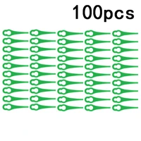 100pcs plastic grass trimmer blades for g%c3%bcde rt25018 rt rasentrimmer replace lawn mover string strimmer garden power tools