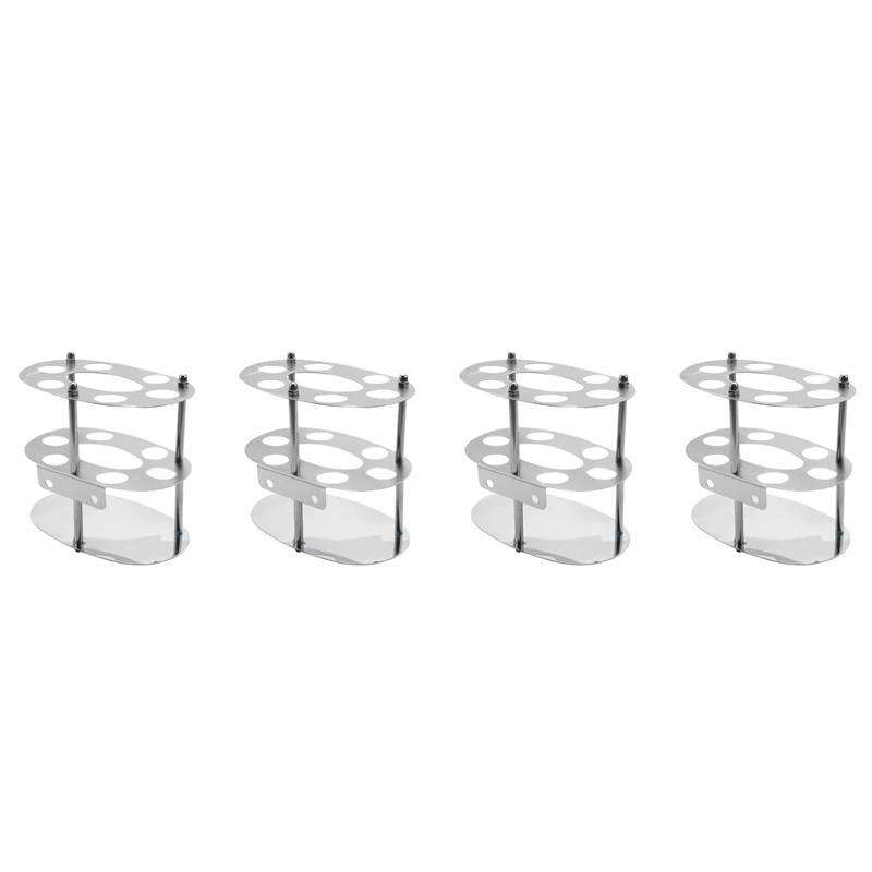 

Держатель для зубной щетки 4 шт., держатель для зубной щетки из нержавеющей стали для ванной комнаты с 7 отделениями, органайзер для раковины ...