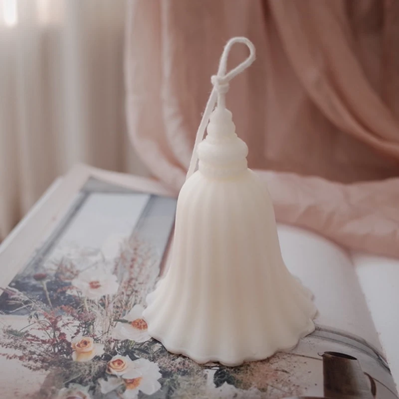 Силиконовая форма в форме колокольчика для свечей формочка сделай сам украшения