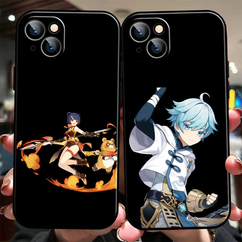 

Genshin Impact Project Game Phone Case For iPhone 11 13 12 Pro Max 12 13 Mini X XS XR MAX 5 6 7 8 Plus Carcasa Coque Soft