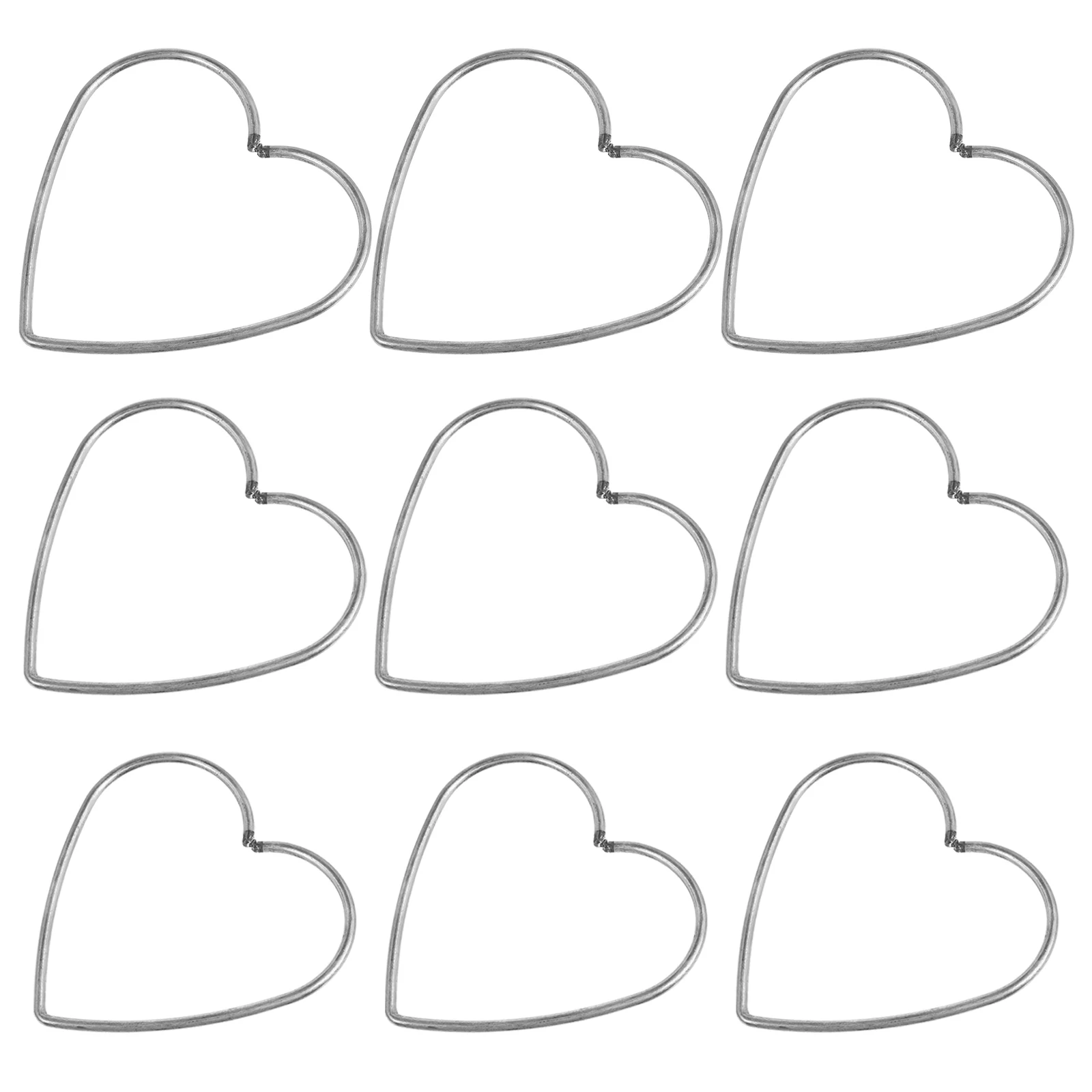 

9 PCS Embroidery Supplies Metal Craft Hoops Decorate Heart Dream Catcher Hoop Wreaths Making Hoops Metal Macrame Rings