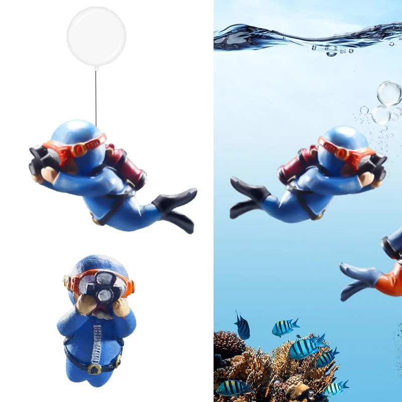 

Diver Aquarium Decorate Fish Tank Cartoon Aquanaut Ornament Adornment Fishbowl Accessories Fish Farming Supplies