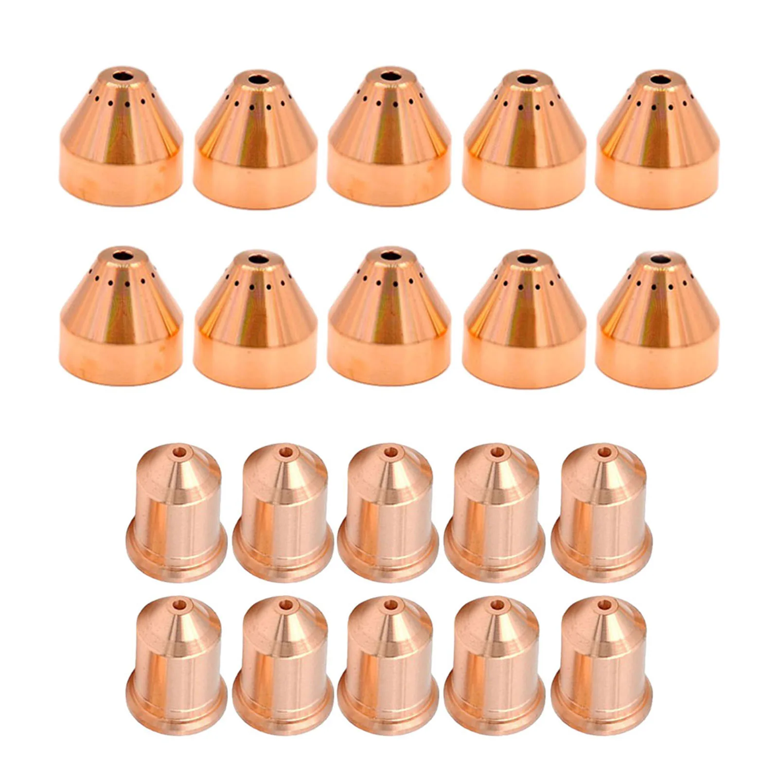 

10pcs Plasma Cutting Consumables Electrode 220816 Nozzle 220817 Shield Machine Mechanized Plasma Cutting Consumable Welding Tool