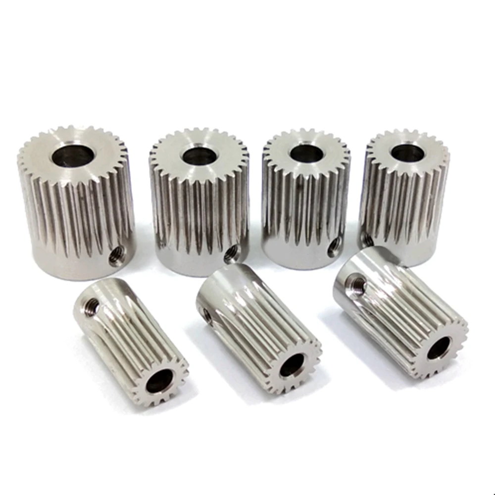 

Высокопрочная прецизионная шестерня из нержавеющей стали 0,5 м 304, 16/18/20/24/28 зубьев, модель двигателя, шестерня 5/6 мм