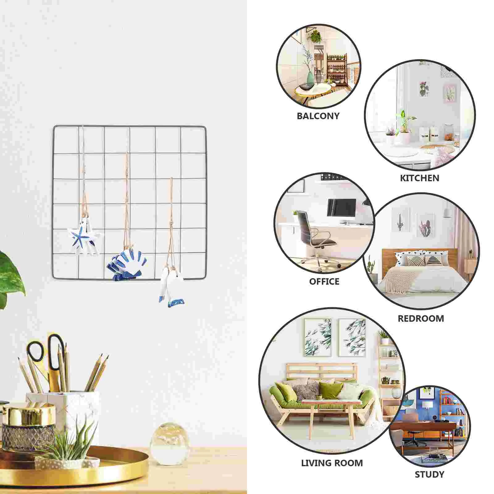 Настенная сетка из кованого железа для хранения растений декор подвесная кулон