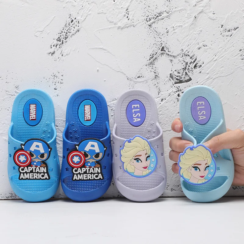 

Kawaii Disney Cartoon Aisha Princess Children's Hole Shoes Boys Indoor and Outdoor Summer Non-Slip Baotou Slippers Beach Shoes