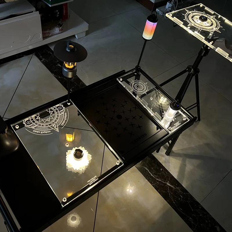 Ящик для кемпинга из акрила портативный одноблочный ящик многофункциональная