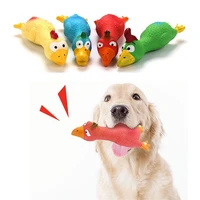 dog accessories simulation cute chicken shape screaming chicken pet squeak toys chicken squeaker puppy chew sound toys