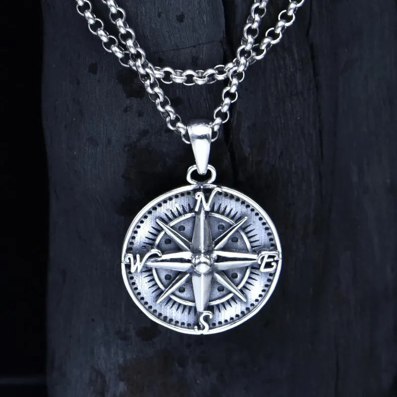 BOCAI Новый S925 Серебряный винтажный персонализированный стиль хип-хоп стандартный