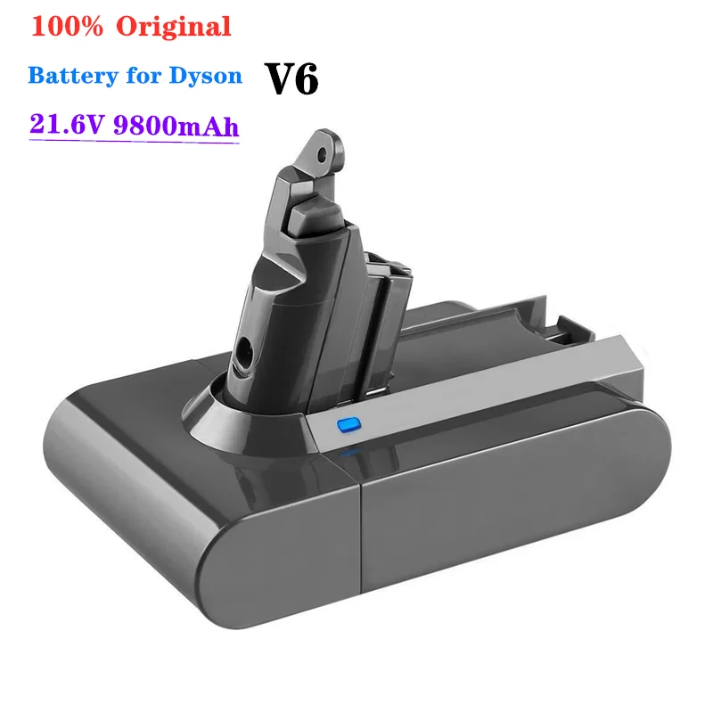 

Новый литий-ионный аккумулятор для пылесоса Dyson V6, 2023 в, 21,6 мАч, батарея DC58, DC59, DC61, DC62, SV09, SV07, SV03, SV04, SV06, SV05, 9800