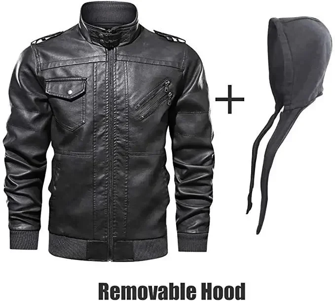 Новая осенне-зимняя кожаная мужская куртка с логотипом Dodge съемная мотоциклетная