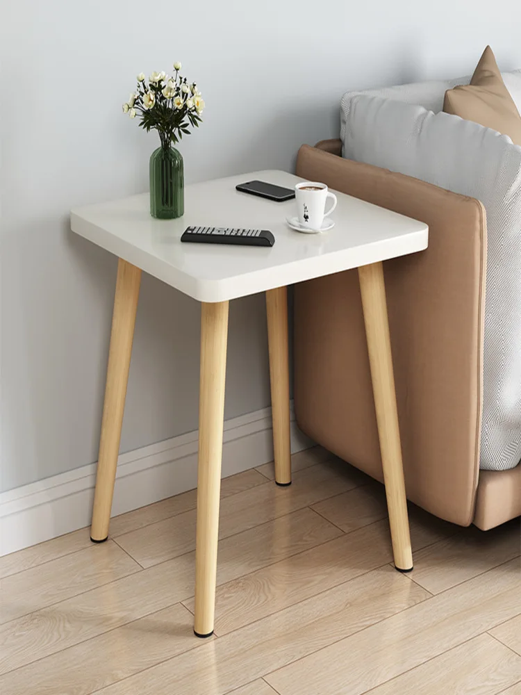 Sofa Side Table Nordic Minimalist Small Table Small Apartment Solid Wood Home Furniture Japanese Bedside Table