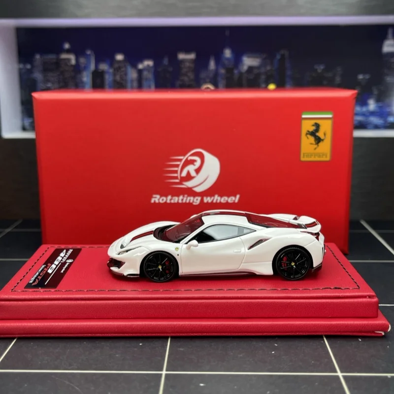 Фото RW 1:64 488 PISTA многоцветная ограниченная серия миниатюрная модель автомобиля из смолы, украшение для взрослых, игрушка для мальчиков, детский подарок №5