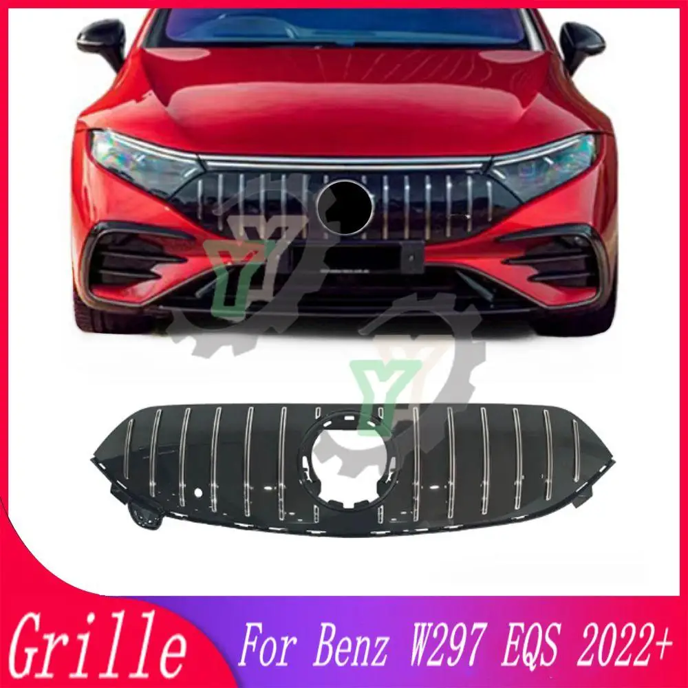 

GT Style Front Grille Facelift Bumper Racing Grill For Mercedes-Benz W297 V297 EQS EQS450 EQS580 4-Door 2022 2023 Car Accessory