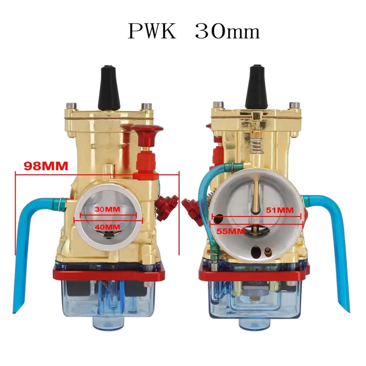 Универсальный карбюратор Carburador с Power Jet для PWK 30 мм 2T 4T Keihin Mikuni Yamaha Suzuki Honda 75Cc-250Cc