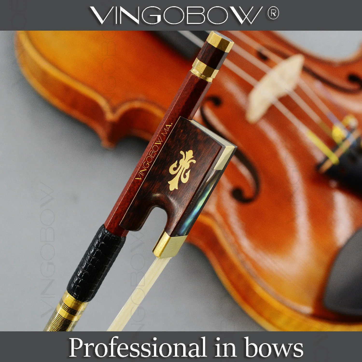 127V 4/4 Size VIOLIN BOW Hybrid Carbon Fiber Pernambuco Skin Stick Snakewood Frog Violin Parts Accessories