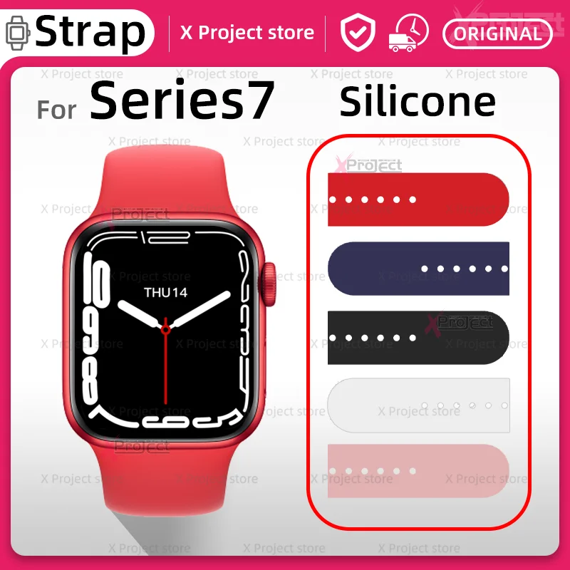 

Ремешок силиконовый для N76 GW67 P37 S7 W27 PRO MAX Series7, умные часы для мужчин и женщин, браслет для наручных часов, 7