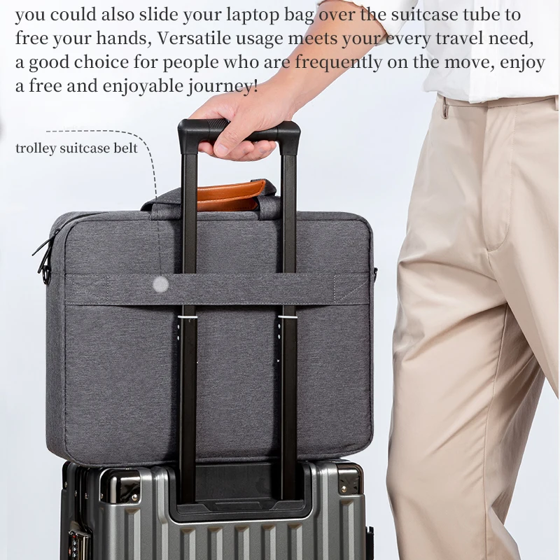 Сумка для ноутбука 15 6 дюймов сумка через плечо мужчин деловой школьный дорожный