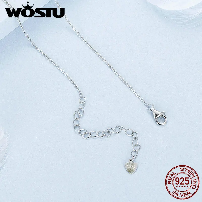 WOSTU оригинальный колье Колибри из стерлингового серебра 925 пробы с зеленым