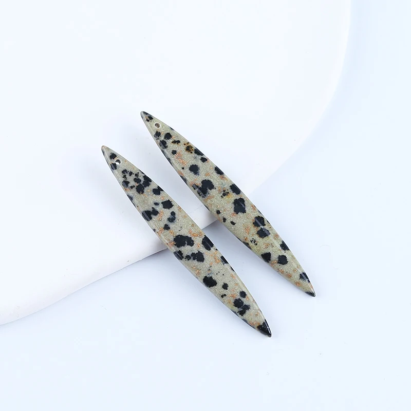 

Женские серьги из натурального точечного камня, бусины 54x 8 мм