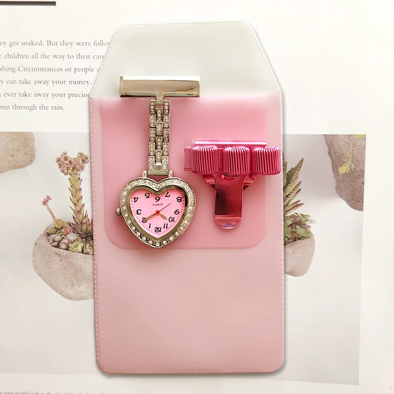 Часы для медсестры карманные + сумка ручек держатель стрейчевая Пряжка ремешок в