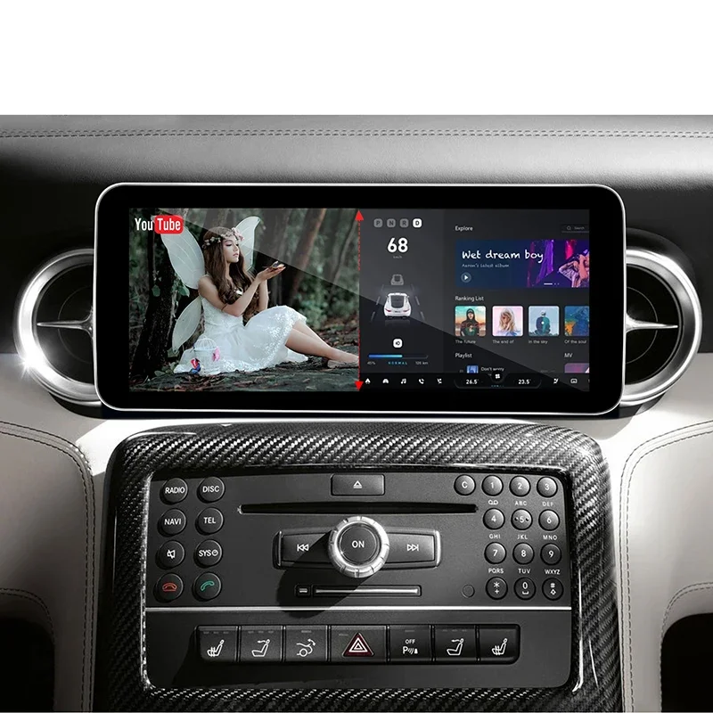 Фото Беспроводная навигация Android, беспроводной CarPlay, беспроводной Android Auto, большой экран 10.25 дюймов, Android 14 для Mercedes NTG 4.0 SLS AMG C197 R197 №4