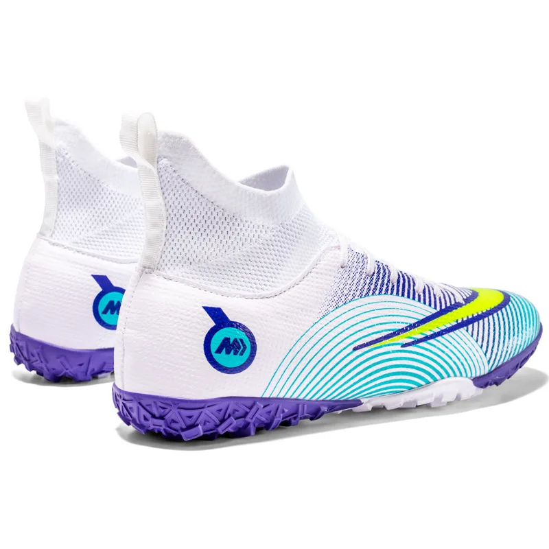 Professional Unisex Soccer Shoes Men TF/FG High Ankle Football Boots Man Cleats Grass Training Soccer Boot Women Chuteira Campo