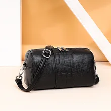 Fashion Trend Luxury Designer Handbags WomenS Genuine Leather Pillow Casual Vintage Shoulder Bags For Girl White Messenger Bag