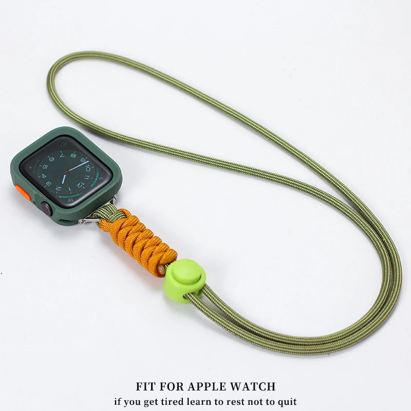 Фото Чехол для Apple Watch Красочный плетеный ремешок на шею Прочный ультра-9, 46, 45, 44, 42, 41, 40 мм ремешок S 1098765432   Аксессуары SE №4
