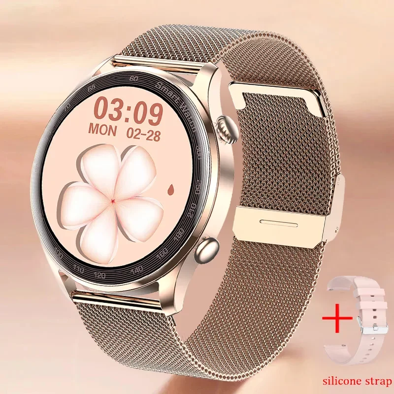 

2022 New Bluetooth Call Smart Watch Men Women Heart Rate Monitor Fitness Tracker Music Player 1.36Inch 390*390 HD Smartwatch+Box