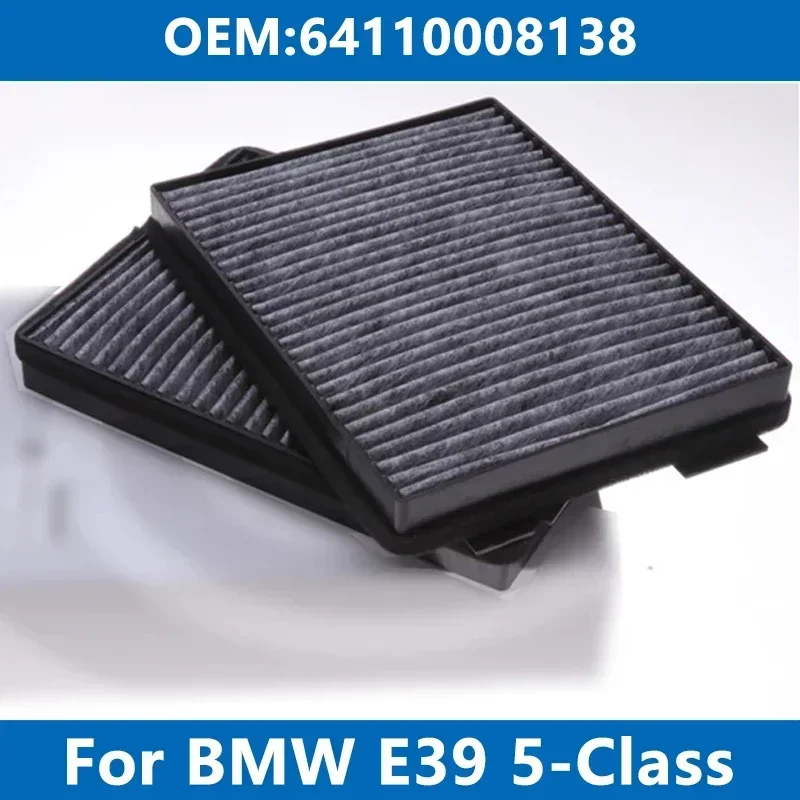 Фото Салонный фильтр кондиционера 64110008138 для BMW E39 Touring 520d 520i 523 525tds 5258i 530 535 540, с активированным углем №1