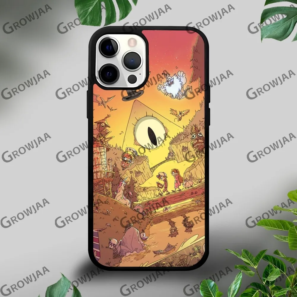 G-Gravity Falls Cartoon Phone Case For IPhone 16 15 14 13 12 11 Pro Xs Max Mini Plus Celulares Hard Funda