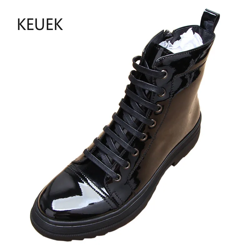 

Ботинки мужские высокие, натуральная кожа, повседневные мотоциклетные уличные ботинки челси, деловой стиль, дышащие, 5с