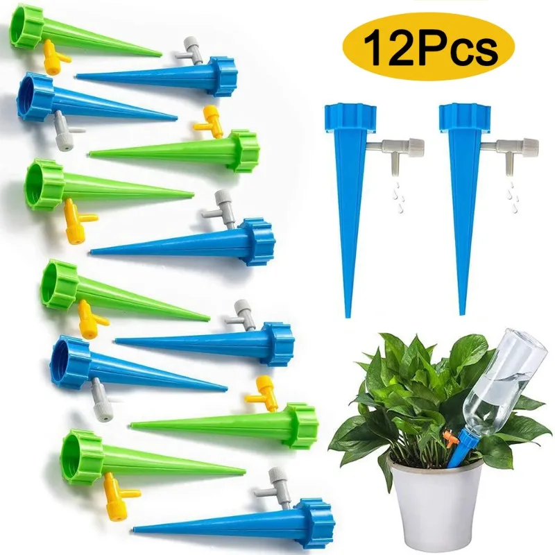 

1/12Pcs Self-Watering Kits Automatic Watering Device Adjustable Drip Irrigation System For Flower Plant Garden Watering Supplies