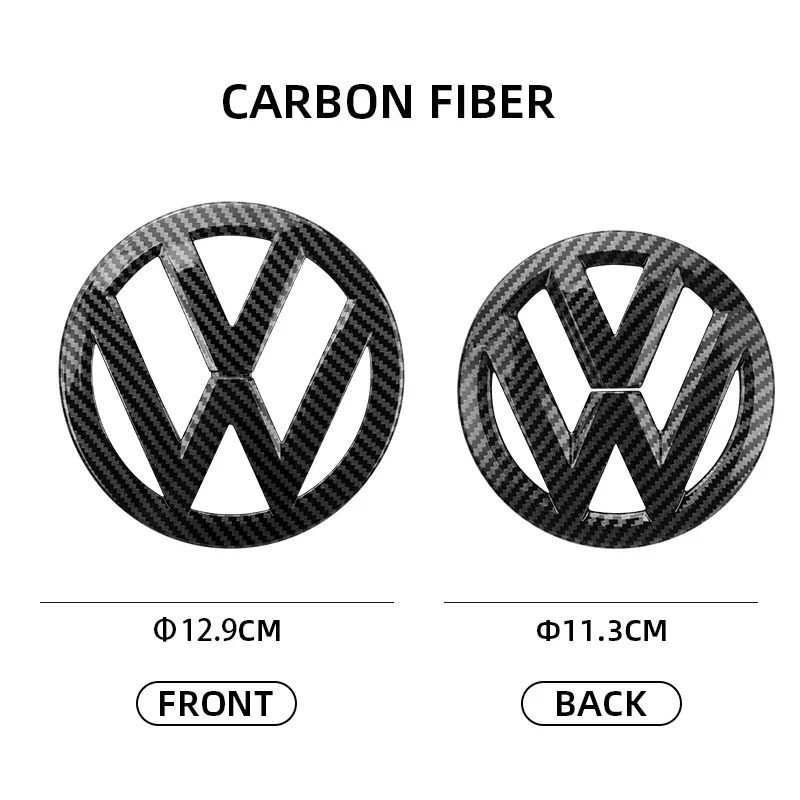 

Set of Premium Car Stickers for 03-08 VW Golf 5 MK5 GTI - 129x113mm Front Emblem Replacement, Waterproof & UV-Resistant Logo